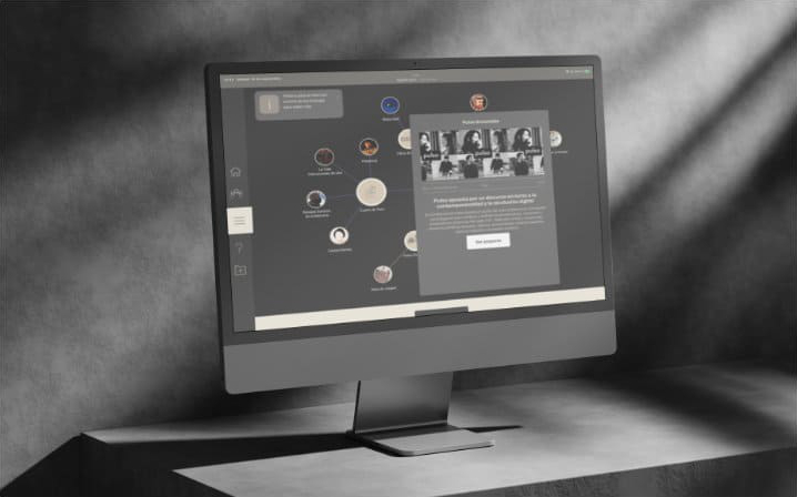 Pantalla interactiva de 'TAPE' con el diagrama circular.